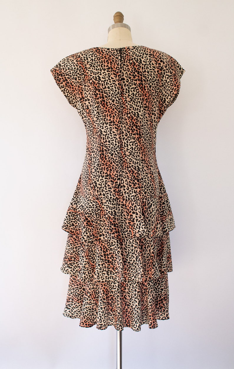 80s leopard print dress