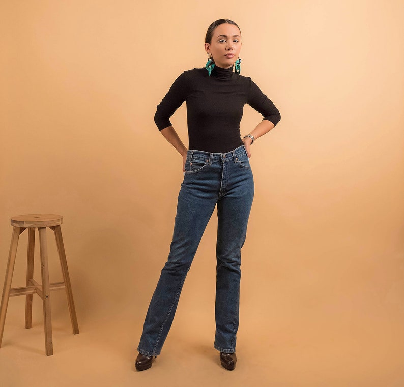 Vintage 70s Levis / Orange Tab Levis / High-Waisted Levis / High-Rise Denim / Vintage Denim / Straight Leg / Boho Denim Δ size: 28W image 5