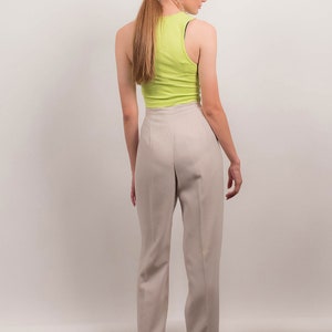 90s minimale Pant pak. Double-breasted broek pak. Broek met hoge taille. 90s minimale Blazer. Minimale Potlood rok. Mens slijtage pak. maat: S afbeelding 8