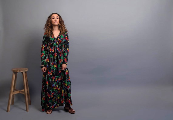 70s hot sale bohemian dress