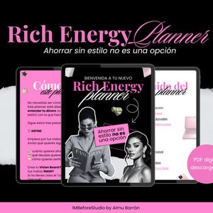Rich Energy Planner | Printable Financial Planner | Sassy Money Tracker | Budget Journal for Women | 1MBeforeStudio