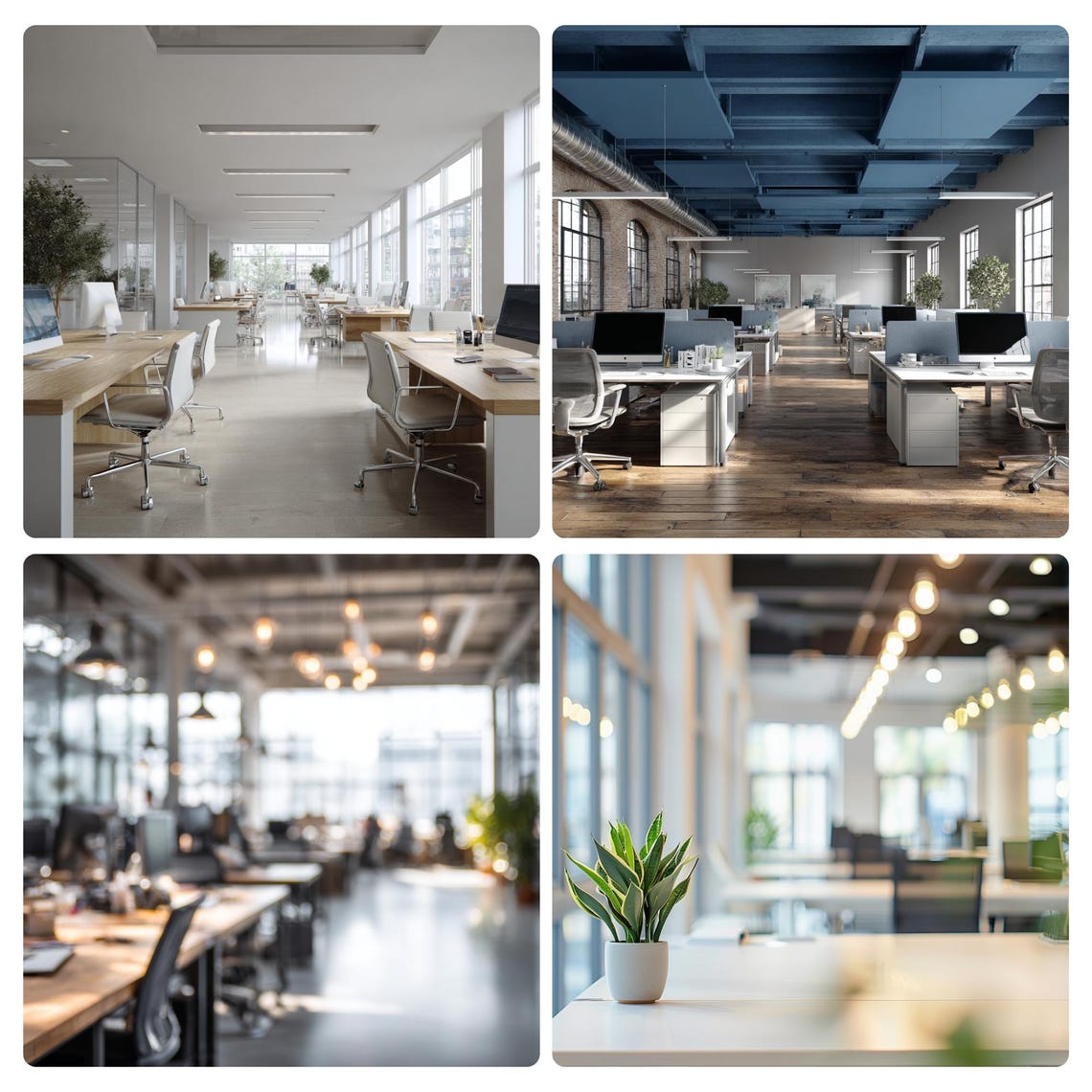 Modern Office Digital Backdrops | Corporate Workspace Interior ...