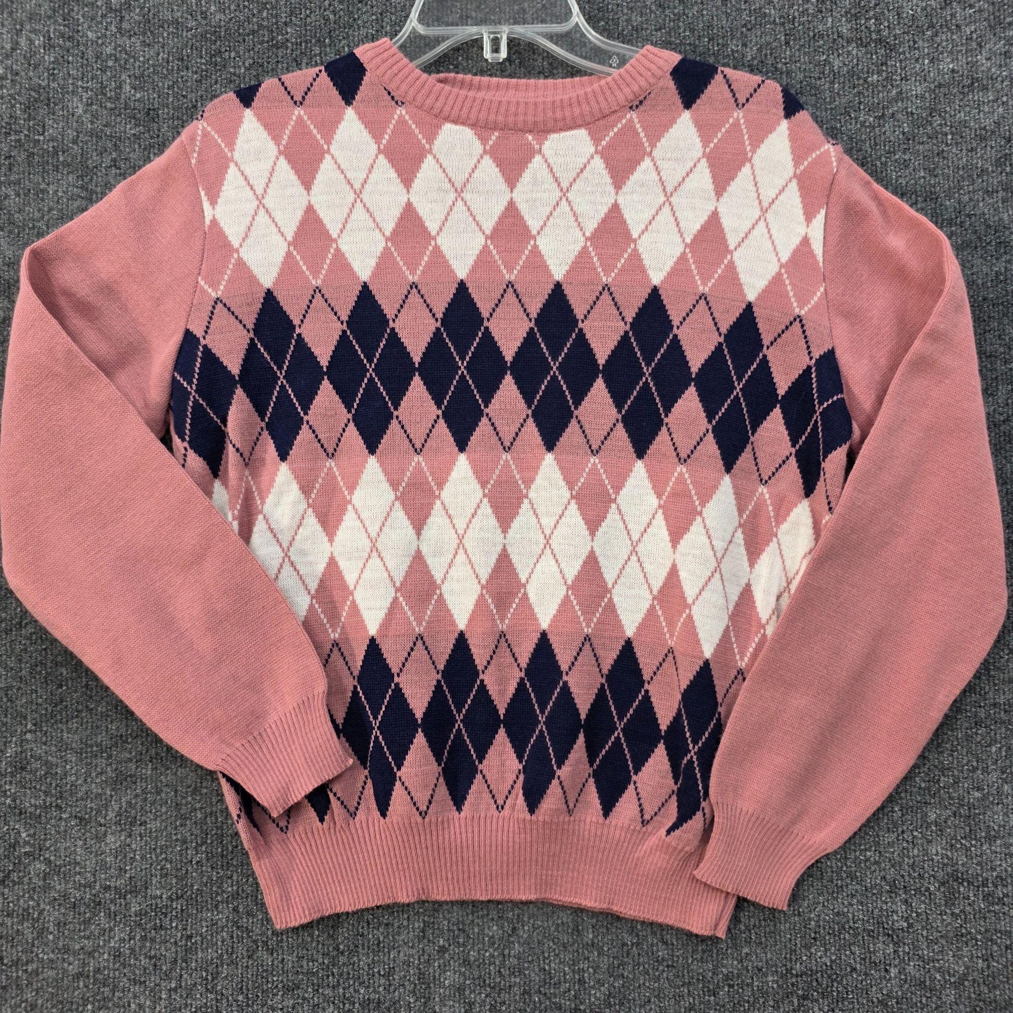 80s Argyle Sweater - Etsy