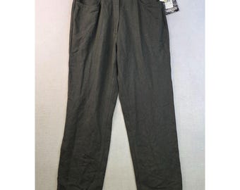 Vintage Woolrich 12 High Waisted Herringbone Pants Green Heritage Outdoor Office