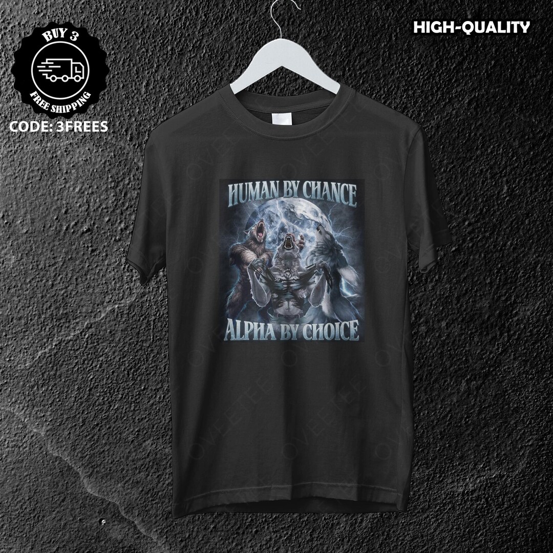 Wolf Ripping Shirt, Ironic Alpha Wolf Shirt, Wolf Ripping Shirt, Wolf ...