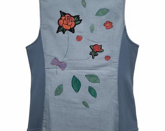 Light Jean Vest Women (Size L)