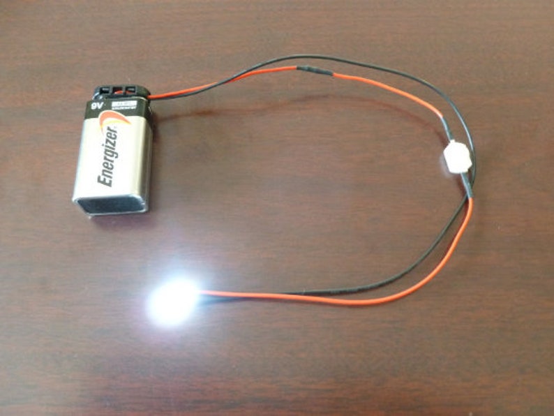 LED Light Kit 9 Volt Battery With On/off Switch Etsy