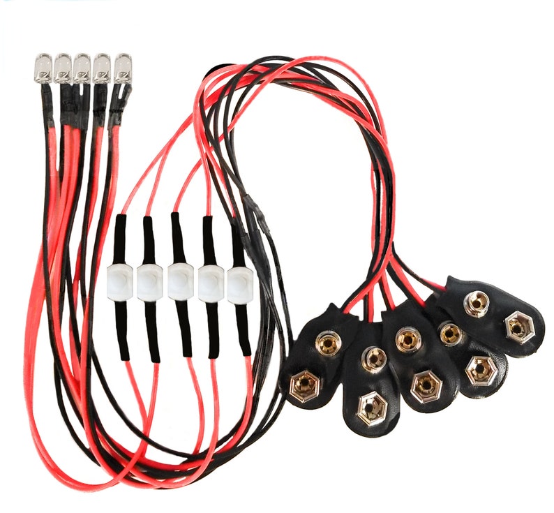 9 Volt LED Light On/off Switch 5 Pack Etsy