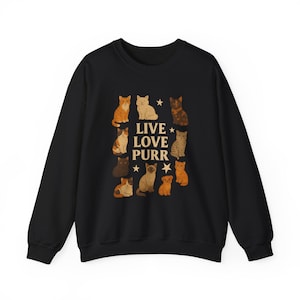 Sweater kattenliefhebber, sweater schattige kattenliefhebber, trui dierenliefhebber, trui grappige katten, gezellige kattentop, cadeau voor kattenbezitters