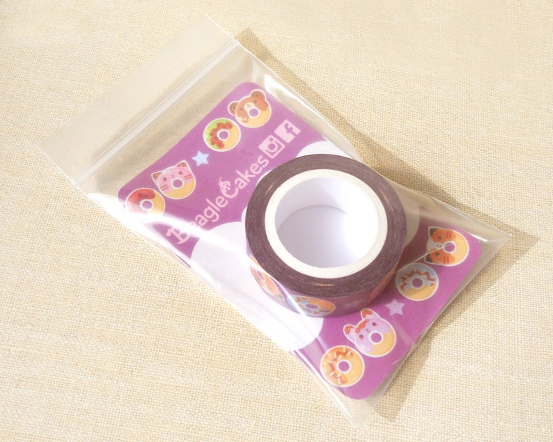 Donut Washi Tape. Planner Decoration. Kawaii Washi Tape. Cute Washi Tape. Masking Tape. Planner Supplies. Craft Tape. Animal Washi Tape. image 5