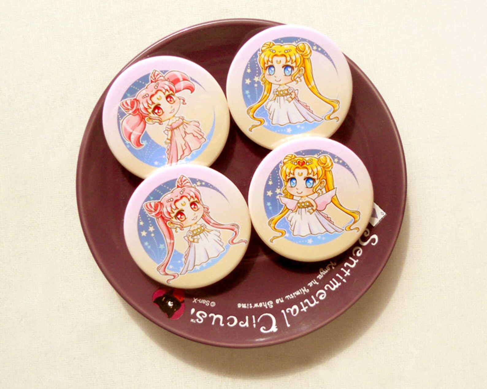 Sailor Moon Pinback Buttons Anime Pins Anime Pinback Button | Etsy