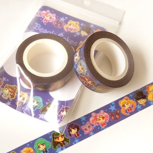 SM Washi Tape. Kawaii Washi Tape. Anime Washi Tape. Planner Decoration. Paper Tape. Planner Supplies. Cute Washi Tape. Anime. 10M