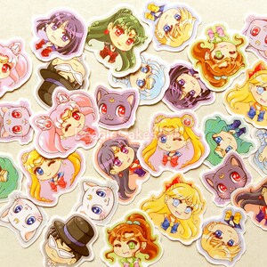 SM Sticker. Anime Stickers. Manga Stickers. Kawaii Stickers. Laptop Sticker. Waterproof Sticker. Sticker Pack. Cute Cat Stickers. Moon