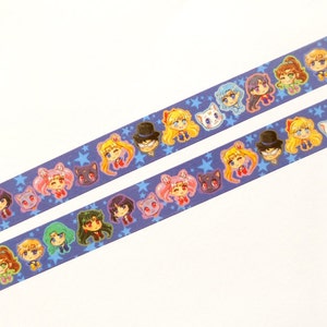 SM Washi Tape. Kawaii Washi Tape. Anime Washi Tape. Planner Decoration. Paper Tape. Planner Supplies. Cute Washi Tape. Anime. 10M image 3