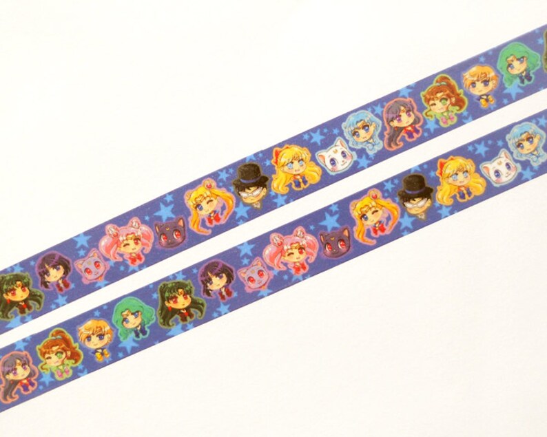 SM Washi Tape. Kawaii Washi Tape. Anime Washi Tape. Planner Decoration. Paper Tape. Planner Supplies. Cute Washi Tape. Anime. 10M image 3