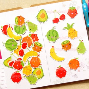 Fruit Stickers, Shopping Planner, Planner Stickers, Food Stickers, Functional Stickers, Shopping Sticker, Scrapbook Decoration. Cute Sticker