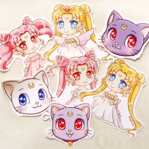 SM Sticker Bundle. Moon Sticker. Princess Planner. Princess Stickers. Cute Anime Stickers. Kawaii Sticker. Laptop Decals. Planner Stickers.