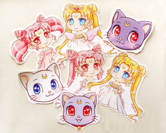 sailor moon sticker bundle sailor moon sticker sailor moon etsy