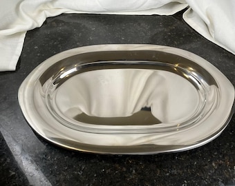 Vintage Farberware Stainless Steel Turkey Serving Platter 20” x 12.5” Japan