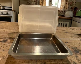 Vintage Wearever AirBake 13 x 9 Rectangle Baking Pan w/ Lid Double Wall Aluminum