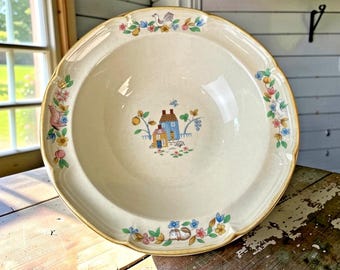 Vintage International Stoneware Heartland Farm Serving Pasta Vegetable Bowl 7774