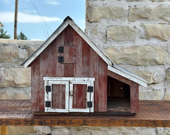 Barn with metal roof