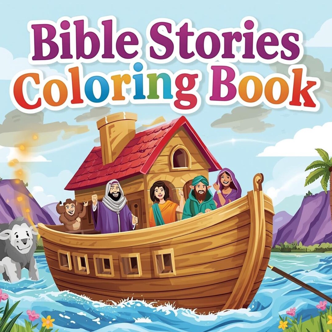 20 Bible Stories Coloring Pages for Adults & Teens (digital Download ...