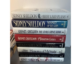 Sidney Sheldon Hardcover Bücher Lot von 8 Lot # 2 Vintage