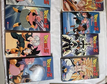 Lot of eight Dragon Ball Z vhs see pics