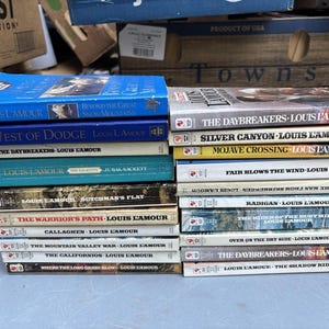 lot of 20 Louis Lamour paperback books lot # 12 see pics image 2