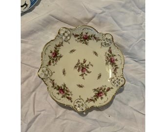 Timeless Elegance: German Rosenthal Porcelain Moliere Moosrose Bowl 7.5” a566