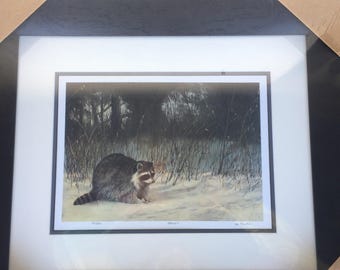 Al Barker "Bandit" S/N 159/500, museum, onder passe-partout, ingelijst (GEEN COA)