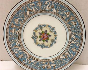 Wedgewood Florentine Turquoise 6 Inch Bread Plate Bone China, W 2714 A387