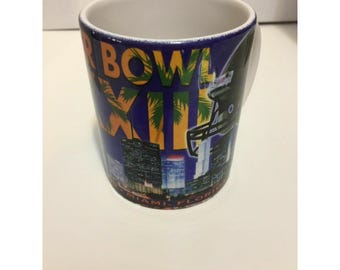 Super Bowl 33 Broncos Vs Falcons Miami Collector’s Mug Souvenior XXXIII DL A114