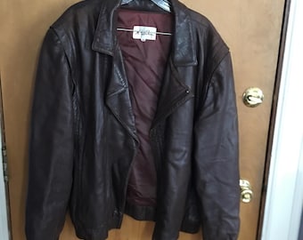 Vintage Wilsons Leather Jacket M 90s M.julian Lined Brown - Etsy