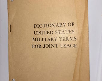 Dictionary Of United States Military Terms For Joint Usage May 1955