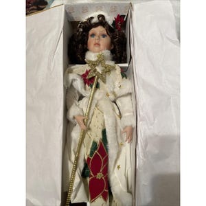 ホリーホビーアンティークドール　クリスマスバージョン50㎝ Holly Porcelain Doll - Etsy