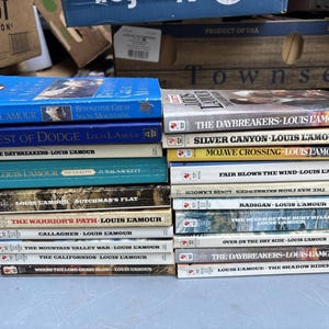 lot of 20 Louis Lamour paperback books lot # 12 see pics image 1