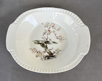 Cherry Blossom By Salem China Co. 9.25” x 7.5 Serving bowl 1950s a084