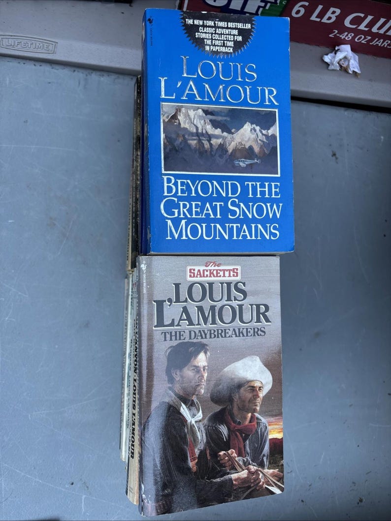 lot of 20 Louis Lamour paperback books lot # 12 see pics image 4