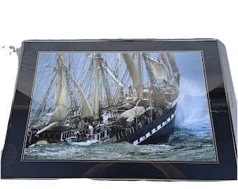 picture belem ship 19th century print framed picture 36 x 24 see pics