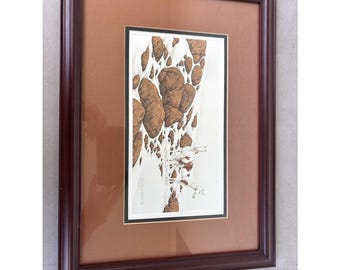 Versteckspiel-Lithografie Cameo Print -e