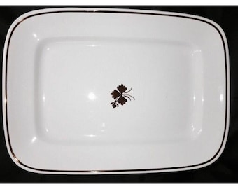 Vintage Alfred Meakin Royal Ironstone  Tea  Leaf Platter 11x15 A523