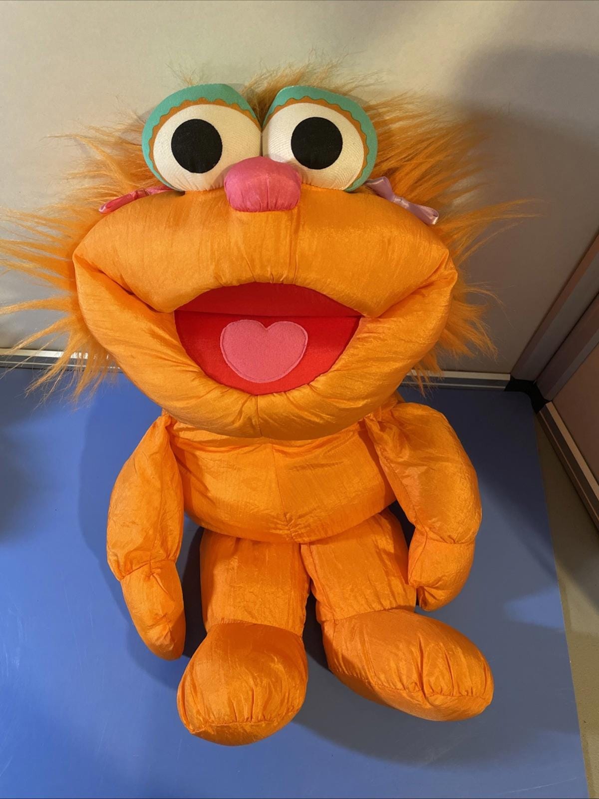 Zoe Doll ,hasbro Nylon 1994 Sesame Street Large Soft Stuffed Toy