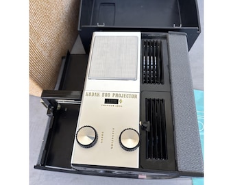Mid Century Photography Kodak 500 Projector With Original Box Made In USA 1950s