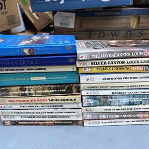 lot of 20 Louis Lamour paperback books lot # 12 see pics image 3