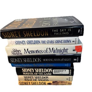 Sidney Sheldon Books, Hardcover - Etsy