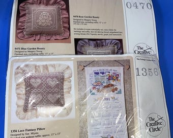 THE Creative needlework kits #1722 #0470 #1356 unopened Lot #2 B095