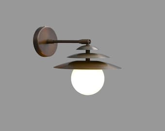 Articulating Brass Wall Sconce – Retro Industrial Style with Modern Elegance