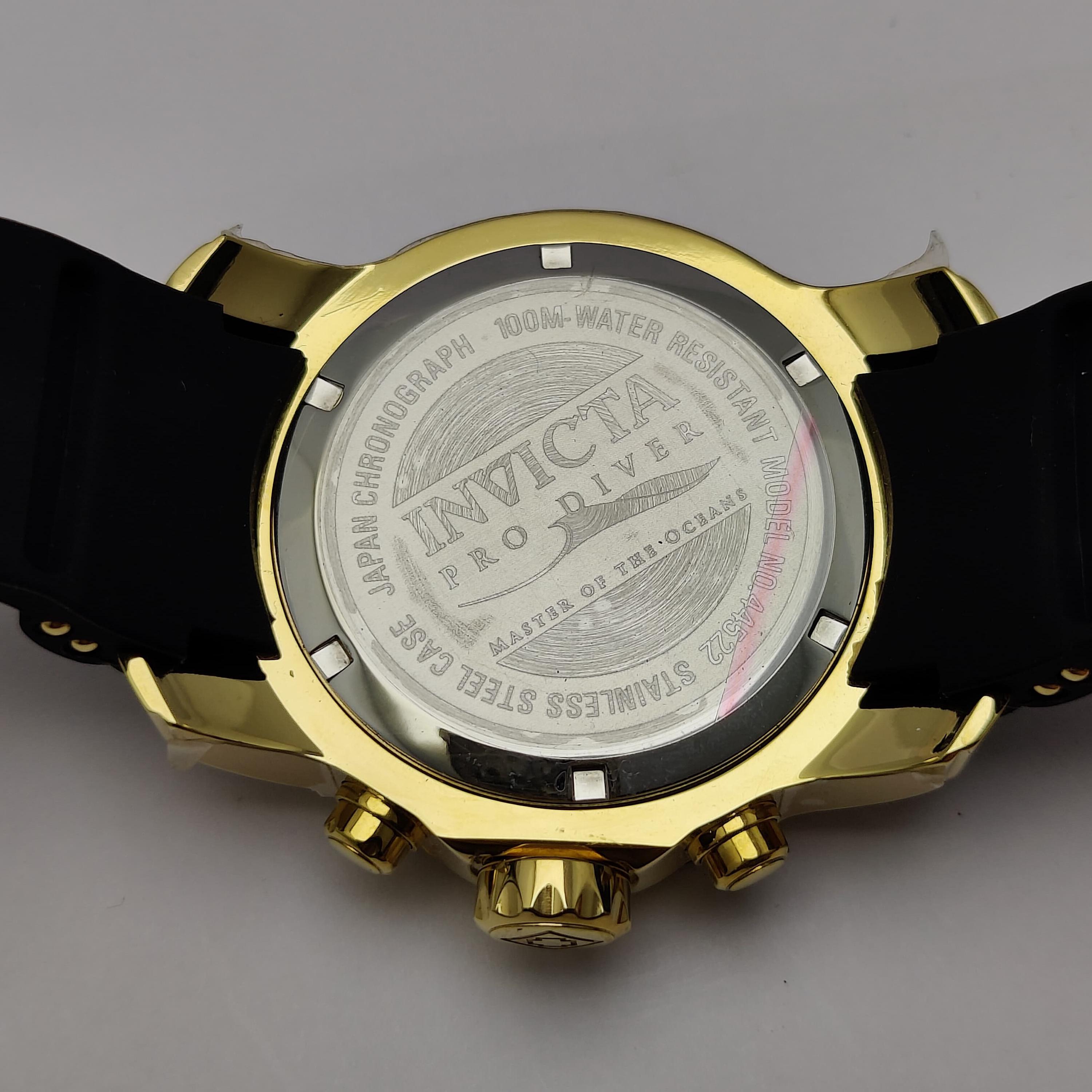 INVICTA PRO DIVER Scuba 44522 Gold, Black & Green Chronograph